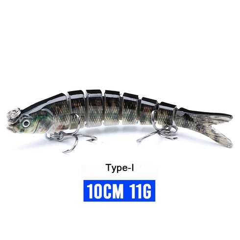 10/14cm Sinking Wobblers Fishing Lures Jointed Crankbait Swimbait 8 Segment Hard Artificial Bait For Fishing Tackle Lure